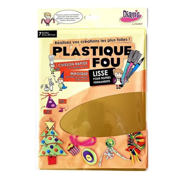 Plastfolie - 7 metalliserade guldblad