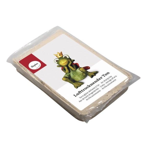 Lufttorkande lera, 1kg, vit