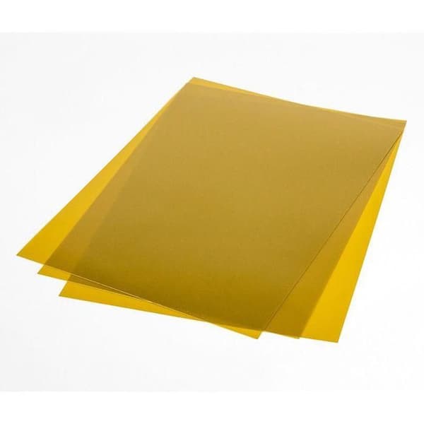 Plastfolie - 7 metalliserade guldblad