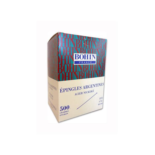 Bohin - Argentinska nålar EF2 N°12 43 mm 500 Gr