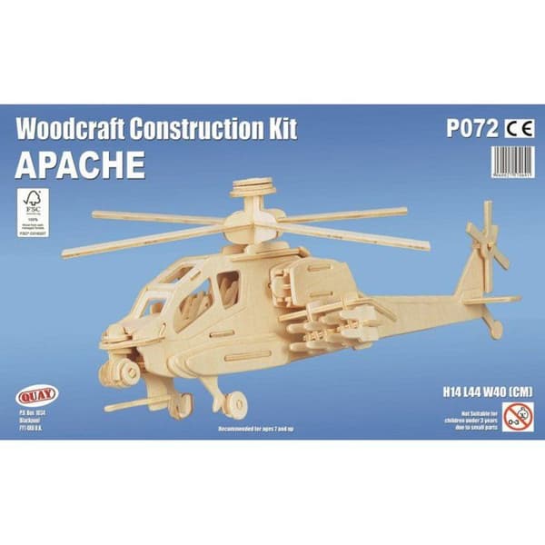 Quay - Trämodell Helikopter (Apache)