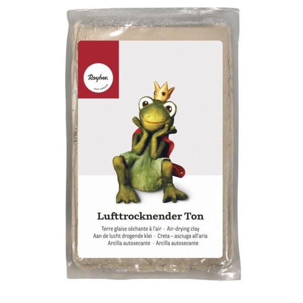 Lufttorkande lera, 1kg, vit