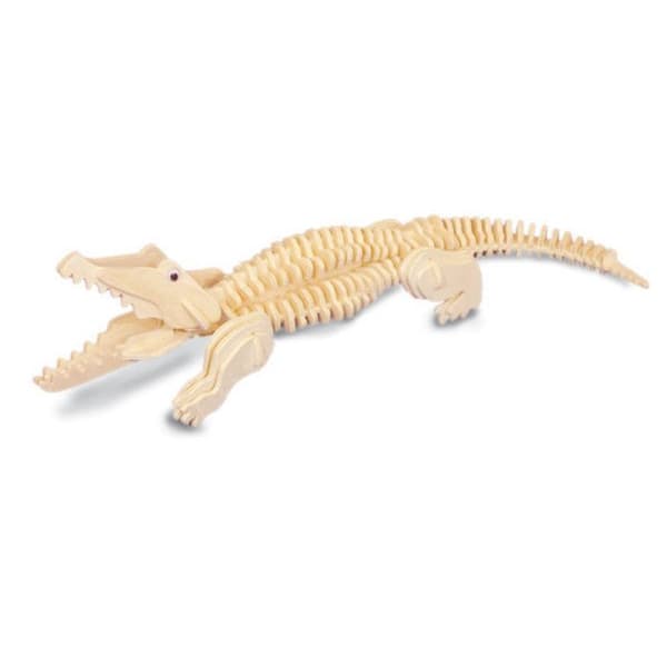 Trämodell Krokodil