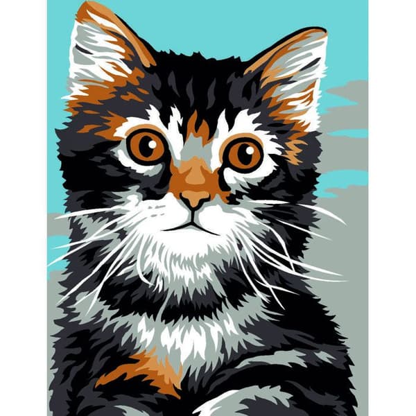 Kit canevas 18 x 14 cm Margot Canevas modell katt