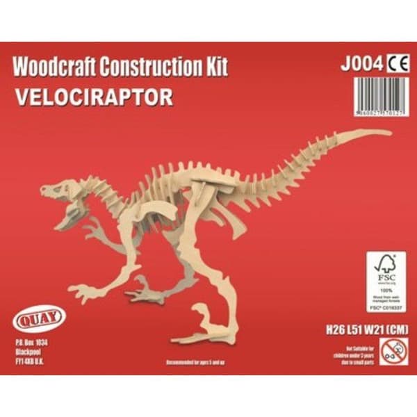 Quay - Trämodell Liten velociraptor