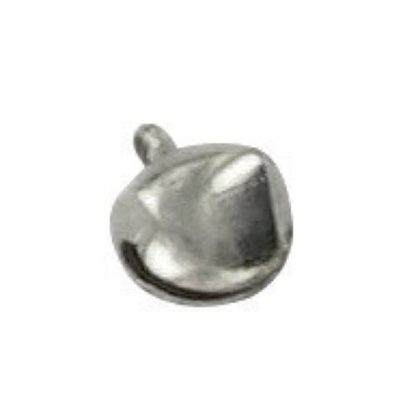 MégaCréa DIY - Klocka / Klämtare 1,2 cm Silver 24 stycken
