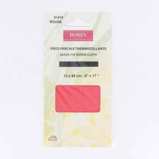 Strykbart tyg - BOHIN - 12x45cm - Percale - Sömnad utan sömmar - Blå