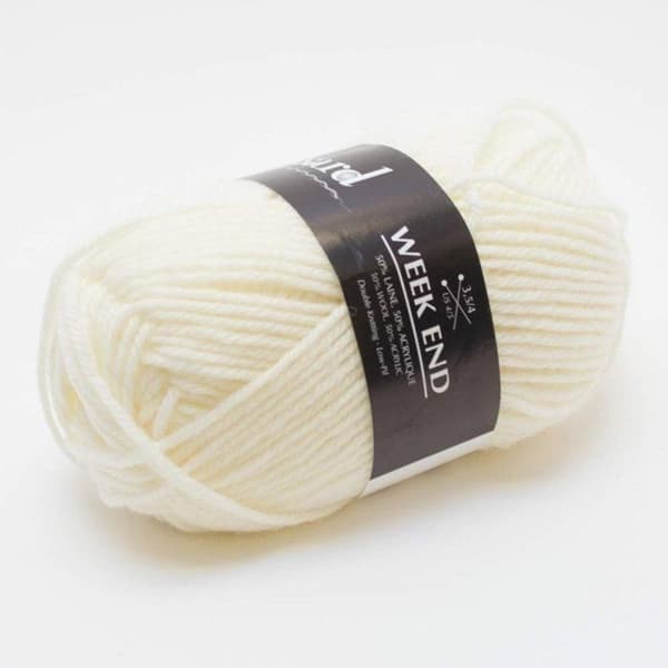 Plassard - Stickgarn Week End 1216 Ecru 50% Ull
