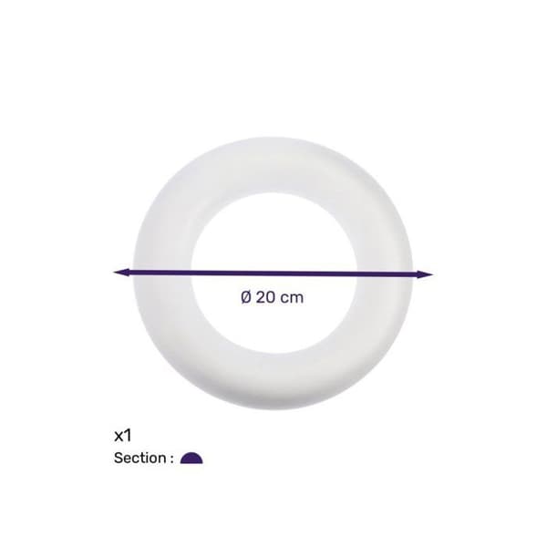 Platt ring Polystyren Ø 20 cm 2 stycken
