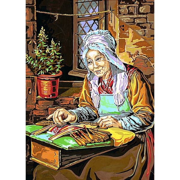 Antik duk hantverkare Panchet 45x60cm