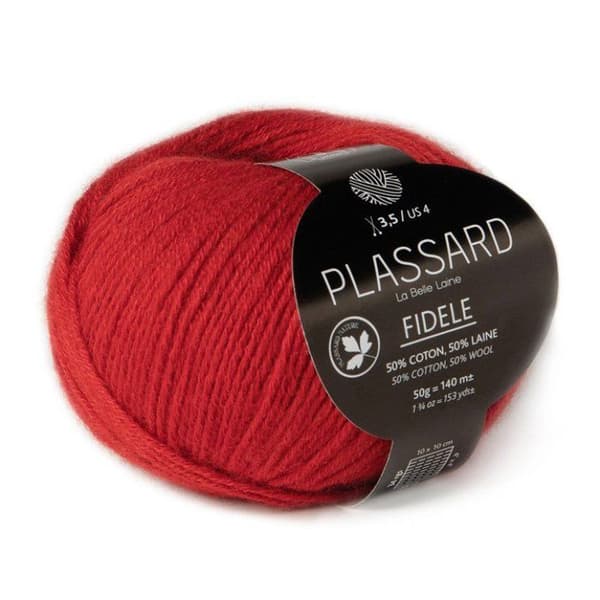Plassard - Klassisk ull Fidèle Röd Hermès (61)