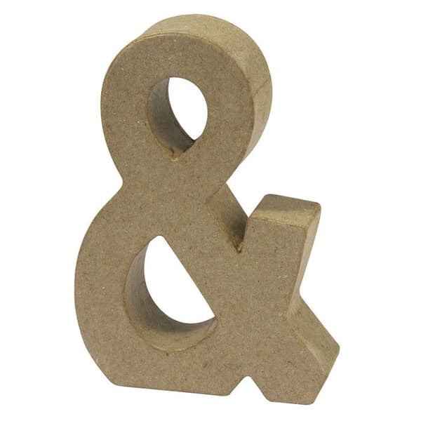 pappersmaché Symbol och (15 cm)