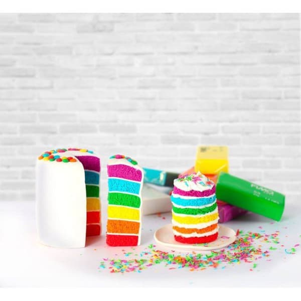 Fimo - Regnbåstårta Fimo skaparkit och tillbehör