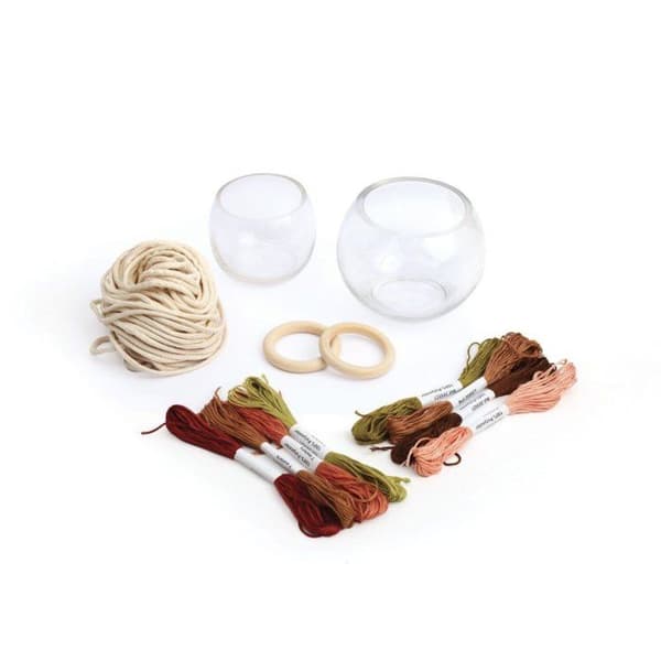 Kit Tressage 2 upphängningar - GRAINE CREATIVE - Syset - Rosa