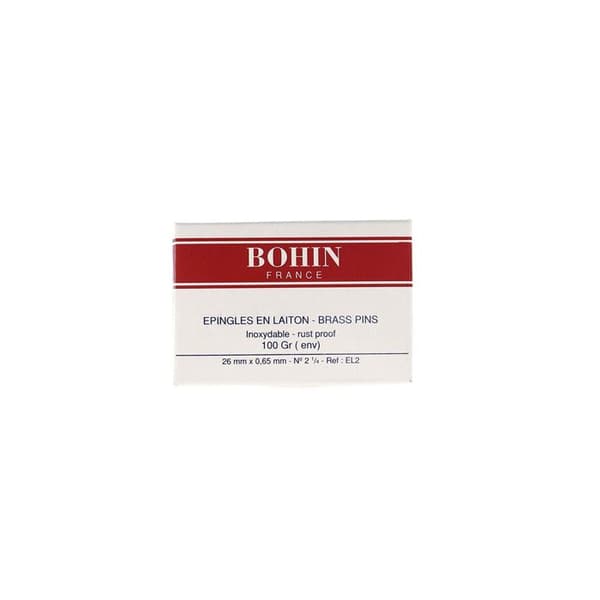 EPINGLE BRASS N° 2 1/4 - 26X0,65MM - BTE 100GR 47411 GULD