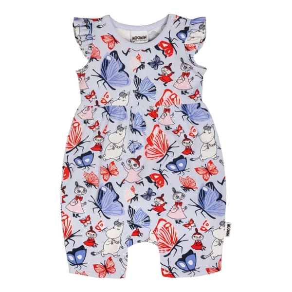 Mumin Fjärilspark-playsuit ljusblå