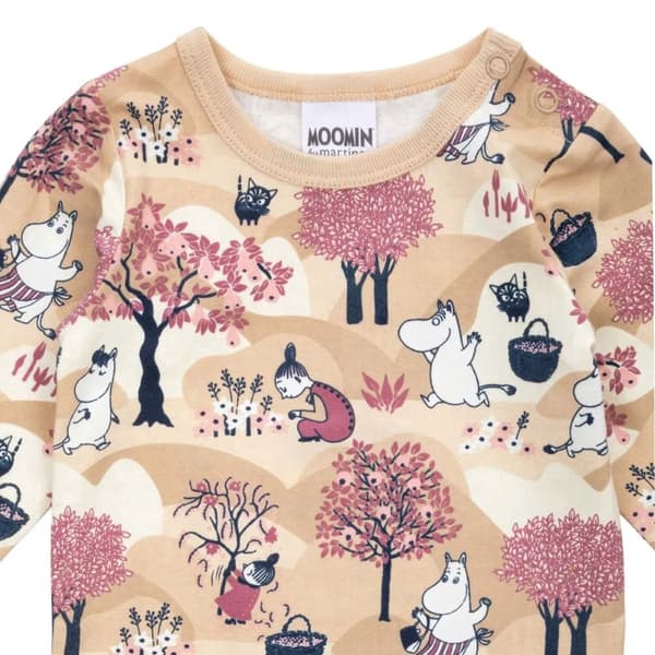 Mumin Fruktskörd-body beige