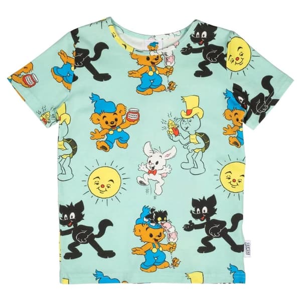 Bamse Kompisar t-paita mintinvihreä