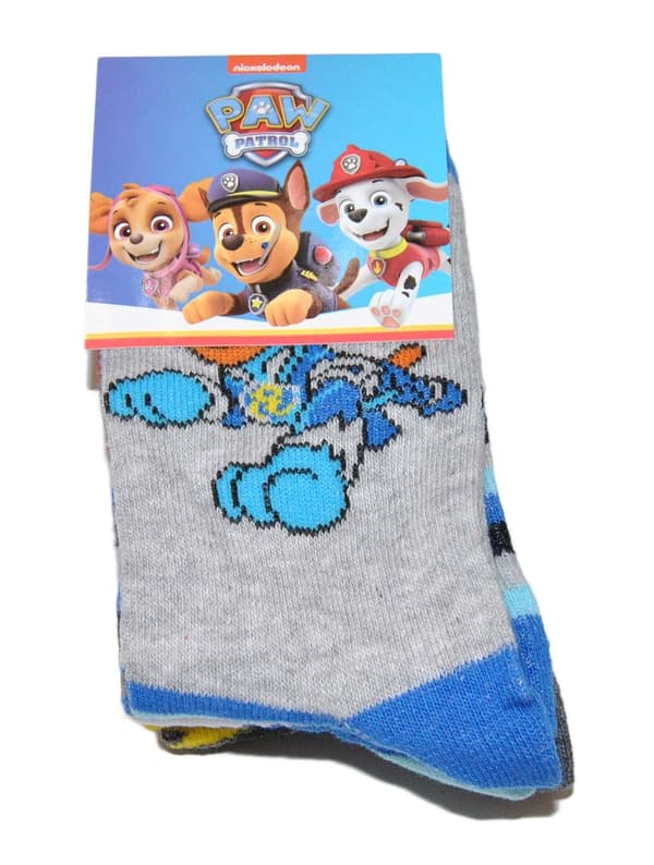 3-pak Paw Patrol sokker grå