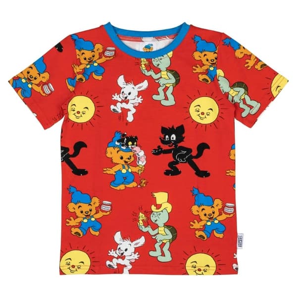 Bamse Kompisar -shortsipyjama, punainen 86/92