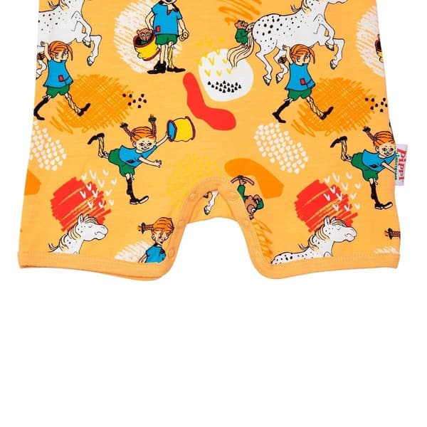 Pippi Långstrump Glad-playsuit melon 68 cl