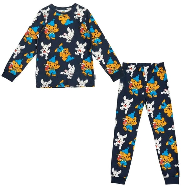 Bamse Duo -pyjama, tummansininen