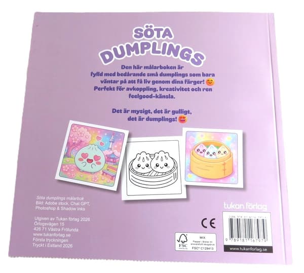 Sød malebog med dumplings