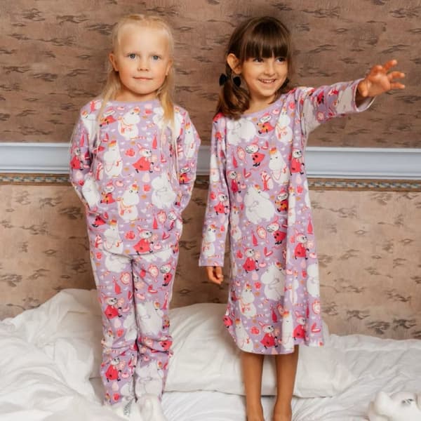 Mumin Smycken pyjamas lila 86/92