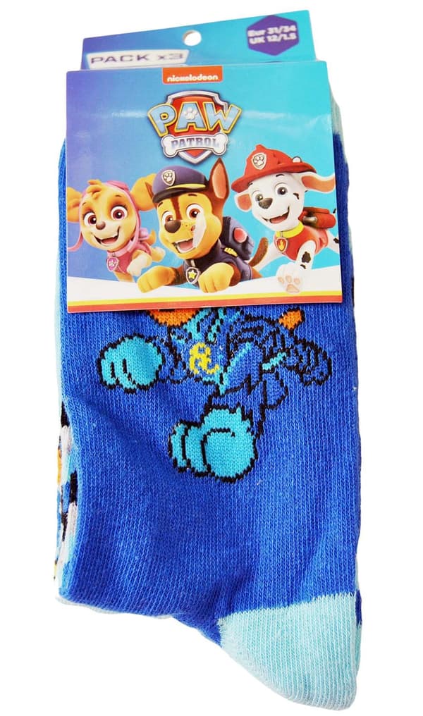 3-pack Paw patrol strumpor Blå