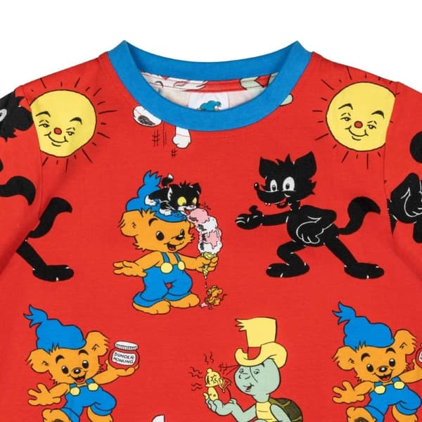 Bamse Kompisar t-paita punainen 86 cl