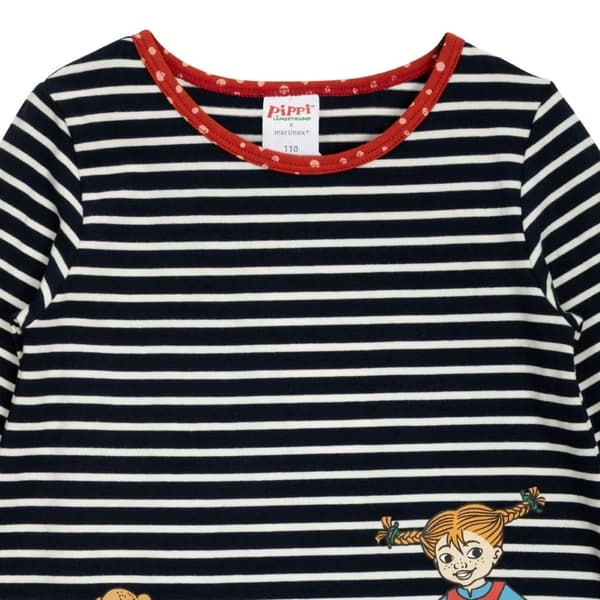 Peppi Pitkätossu Ystävät -mekko, tummansininen