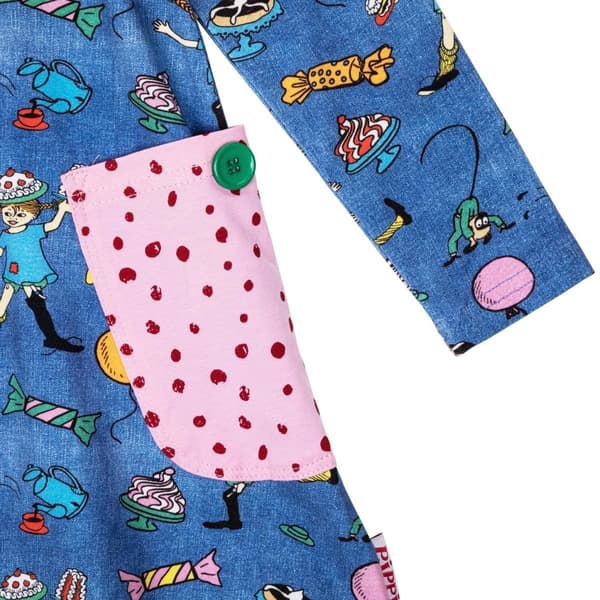 Pippi Langstrømpe Festkjole denim