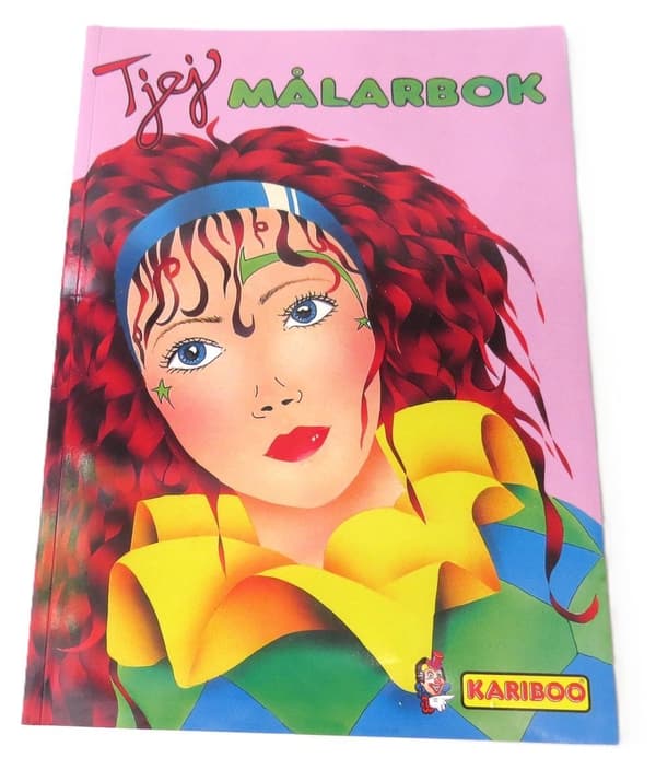 Tjej Målarbok