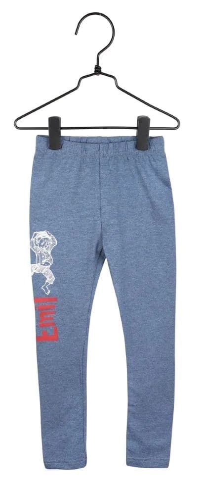 Glada Emil leggings Blå