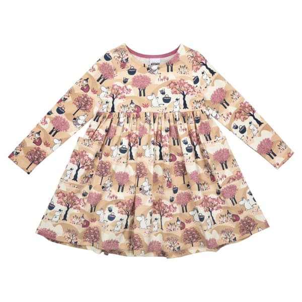Muumi Hedelmäsadon mekko Beige