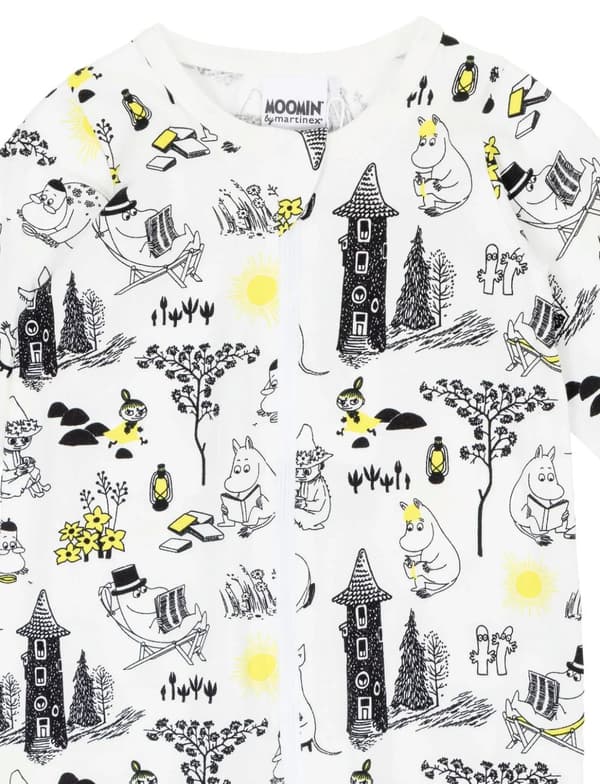Mumin Lättja pyjamas svart/vit
