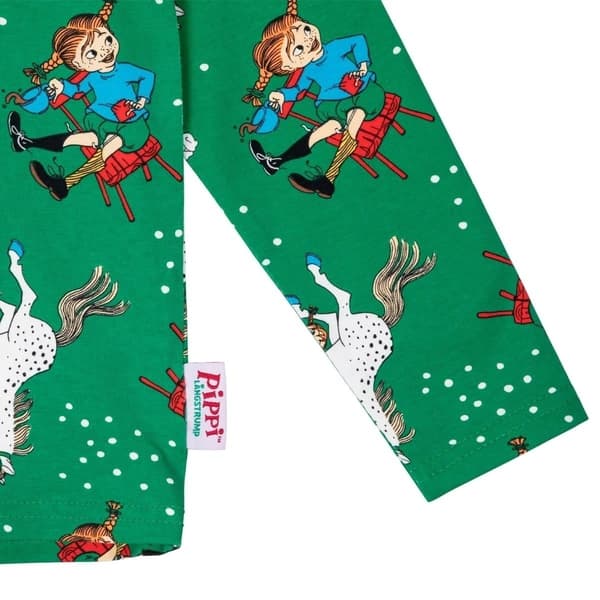 Pippi Langstrømpe Selvsikker Sweater Grøn