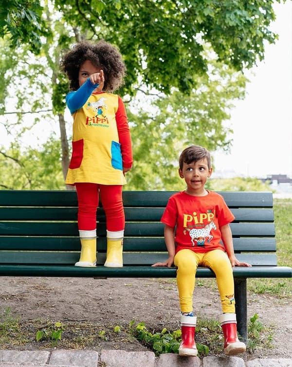 Peppi Pitkätossu Pippi-tunika taskuilla