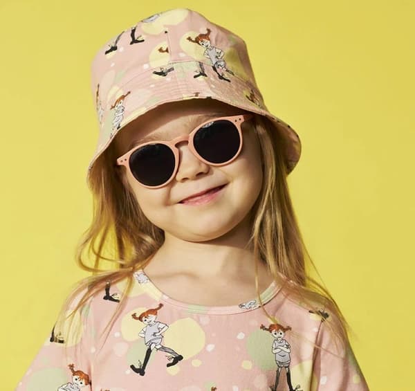 Pippi Långstrump - Munter Pippi-hatt rosa 48/50 cm