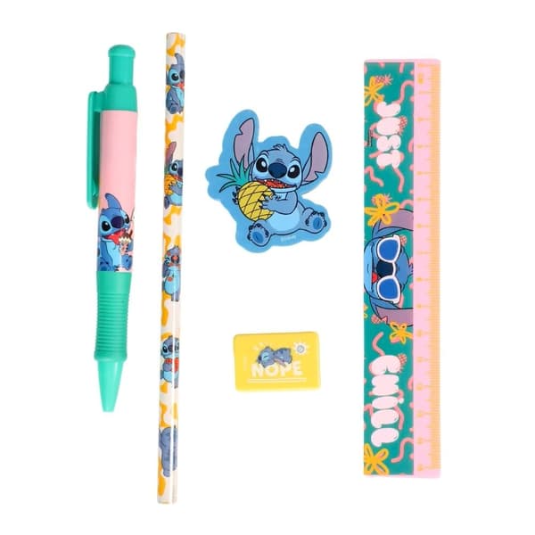 Disney Stitch skrivset.  5 delar