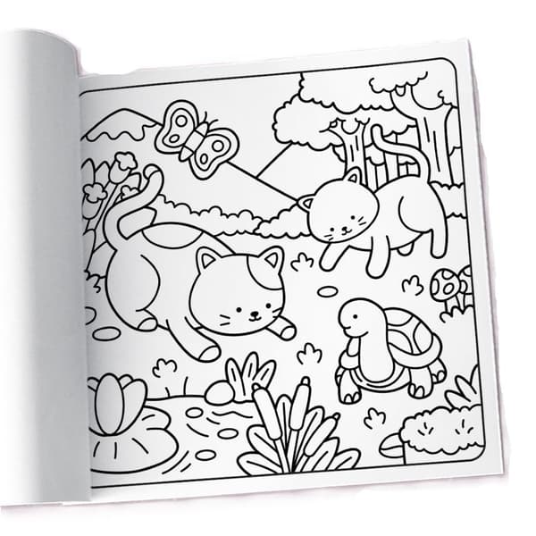 Comfy cat life coloring book