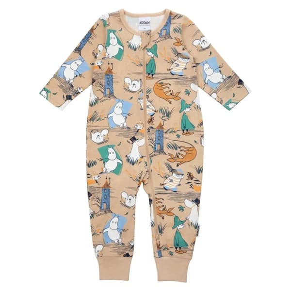 Mumin Storm-pyjamas beige