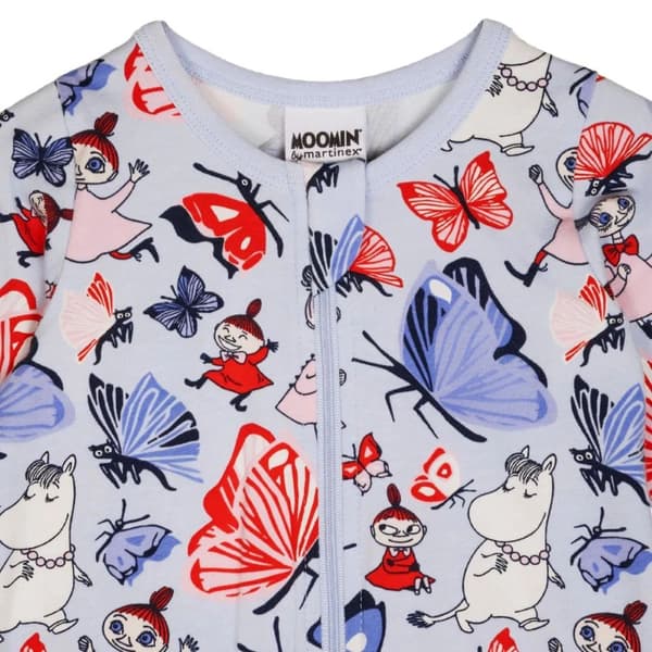 Mumi Butterfly Kick Pyjamas Lyseblå