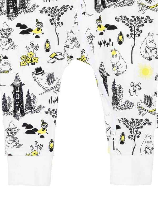 Mumi Dovendyr pyjamas sort/hvid