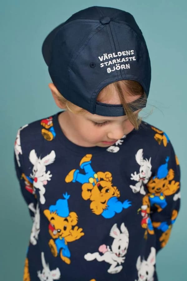 Bamse-keps mörkblå