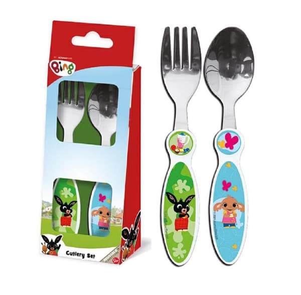 Bing metall bestickset - 2 delar