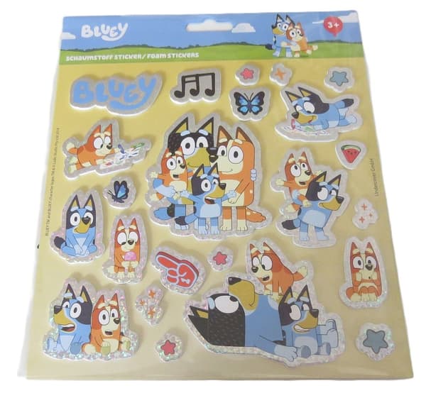 Bluey skum stickers