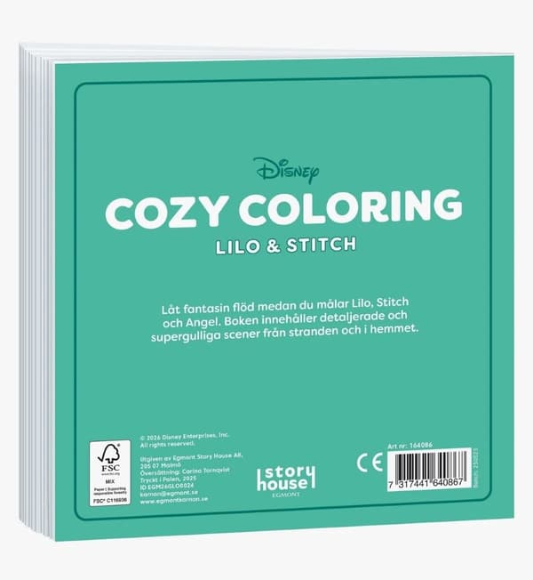 Målarbok - Cozy Coloring Lilo & Stitch