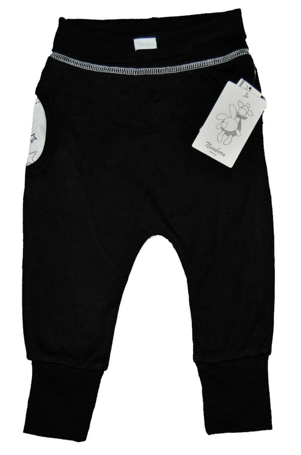 Babybukser sorte med stjerner Bamboo