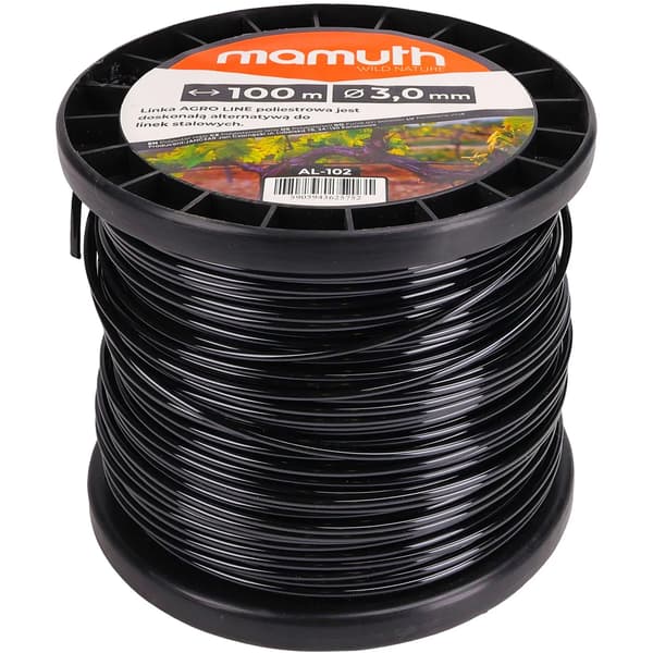AGRO LINE PET MUSTA 3.0mm 100m MAMUTH VINE, RASPBERRY Kasvituki